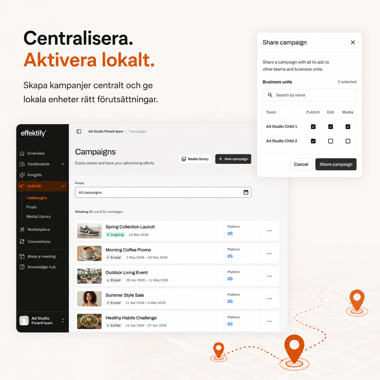 Centralisera_aktivera lokalt